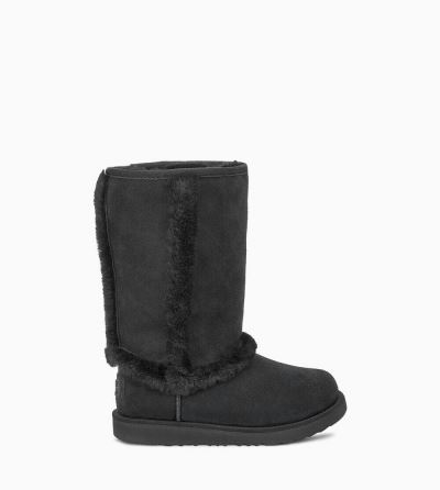 UGG Hadley II Tall Boots for Big Kids - Black India